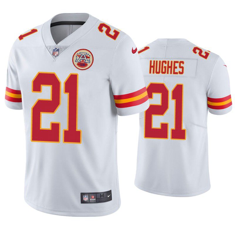 Men Kansas City Chiefs #21 Mike Hughes Nike White Limited NFL Jersey->kansas city chiefs->NFL Jersey